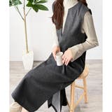 ナチュラルキーネックジャンパースカート 体型カバー ロングワンピース | Amulet | 詳細画像23 