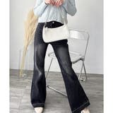 デニムライクフレアパンツ 美脚 ロング | Amulet | 詳細画像27 