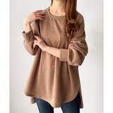 サイドスリットオーバーカットソー トップス 長袖 | Amulet | 詳細画像2 