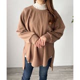 サイドスリットオーバーカットソー トップス 長袖 | Amulet | 詳細画像21 