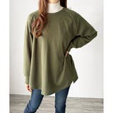 サイドスリットオーバーカットソー トップス 長袖 | Amulet | 詳細画像24 