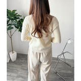 Vネック袖ボタンリブニット トップス 長袖 | Amulet | 詳細画像21 