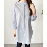 スタンドカラーオーバーシャツ トップス 羽織り | Amulet | 詳細画像15 