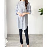 スタンドカラーオーバーシャツ トップス 羽織り | Amulet | 詳細画像17 