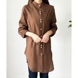 スタンドカラーオーバーシャツ トップス 羽織り | Amulet | 詳細画像25 