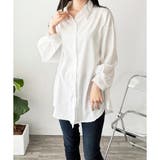 オーバーサイズロングシャツ ロング丈 トップス | Amulet | 詳細画像10 