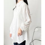 オーバーサイズロングシャツ ロング丈 トップス | Amulet | 詳細画像16 