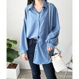 オーバーサイズロングシャツ ロング丈 トップス | Amulet | 詳細画像22 