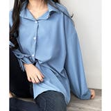 オーバーサイズロングシャツ ロング丈 トップス | Amulet | 詳細画像3 
