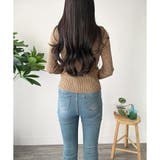 配色ハーフジップリブニット トップス 長袖 | Amulet | 詳細画像17 