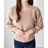 スクエアネックゆるニットセーター ニットプルオーバー リラックス | Amulet | 詳細画像17 