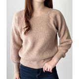 スクエアネックゆるニットセーター ニットプルオーバー リラックス | Amulet | 詳細画像18 