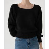 スクエアネックゆるニットセーター ニットプルオーバー リラックス | Amulet | 詳細画像22 