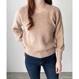 スクエアネックゆるニットセーター ニットプルオーバー リラックス | Amulet | 詳細画像4 