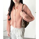 バルーンスリーブショートカーディガン ニット 羽織り | Amulet | 詳細画像17 