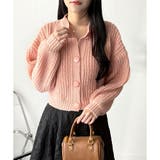 バルーンスリーブショートカーディガン ニット 羽織り | Amulet | 詳細画像22 