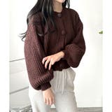 バルーンスリーブショートカーディガン ニット 羽織り | Amulet | 詳細画像25 