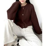 バルーンスリーブショートカーディガン ニット 羽織り | Amulet | 詳細画像27 