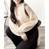 バルーンスリーブショートカーディガン ニット 羽織り | Amulet | 詳細画像4 