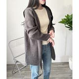 フード付きニットカーディガン ニット 羽織り | Amulet | 詳細画像11 