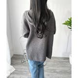 フード付きニットカーディガン ニット 羽織り | Amulet | 詳細画像15 