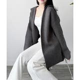 フード付きニットカーディガン ニット 羽織り | Amulet | 詳細画像16 