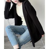 フード付きニットカーディガン ニット 羽織り | Amulet | 詳細画像20 