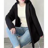 フード付きニットカーディガン ニット 羽織り | Amulet | 詳細画像3 