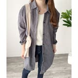 オーバーサイズコーデュロイシャツ 羽織り ロング | Amulet | 詳細画像11 