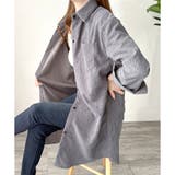 オーバーサイズコーデュロイシャツ 羽織り ロング | Amulet | 詳細画像17 