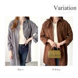 オーバーサイズコーデュロイシャツ 羽織り ロング | Amulet | 詳細画像5 