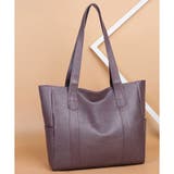 ソフトタッチフェイクレザートートバッグ レディース 肩掛け | Amulet | 詳細画像16 