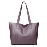 ソフトタッチフェイクレザートートバッグ レディース 肩掛け | Amulet | 詳細画像21 