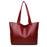 ソフトタッチフェイクレザートートバッグ レディース 肩掛け | Amulet | 詳細画像22 