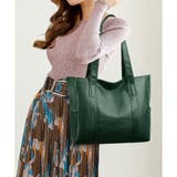 ソフトタッチフェイクレザートートバッグ レディース 肩掛け | Amulet | 詳細画像4 