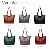 ソフトタッチフェイクレザートートバッグ レディース 肩掛け | Amulet | 詳細画像5 