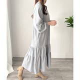 ティアードカットソーロングワンピース レディース 長袖 | Amulet | 詳細画像13 