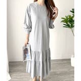 ティアードカットソーロングワンピース レディース 長袖 | Amulet | 詳細画像15 