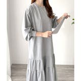 ティアードカットソーロングワンピース レディース 長袖 | Amulet | 詳細画像16 