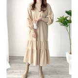 ティアードカットソーロングワンピース レディース 長袖 | Amulet | 詳細画像19 