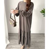 ティアードカットソーロングワンピース レディース 長袖 | Amulet | 詳細画像24 