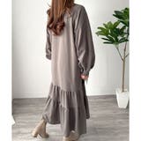 ティアードカットソーロングワンピース レディース 長袖 | Amulet | 詳細画像25 