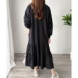 ティアードカットソーロングワンピース レディース 長袖 | Amulet | 詳細画像28 