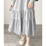 ティアードカットソーロングワンピース レディース 長袖 | Amulet | 詳細画像31 