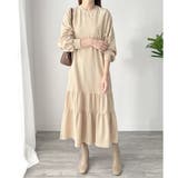 ティアードカットソーロングワンピース レディース 長袖 | Amulet | 詳細画像7 