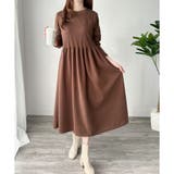 ウエスト切替ロングワンピース レディース 長袖 | Amulet | 詳細画像9 