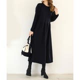 ウエスト切替ロングワンピース レディース 長袖 | Amulet | 詳細画像11 