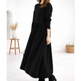 ウエスト切替ロングワンピース レディース 長袖 | Amulet | 詳細画像12 