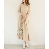 ウエスト切替ロングワンピース レディース 長袖 | Amulet | 詳細画像13 