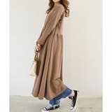 ウエスト切替ロングワンピース レディース 長袖 | Amulet | 詳細画像16 